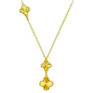 22ct Yellow Gold Jaali Design Pendant – Classic and Elegant Indian Jewellery